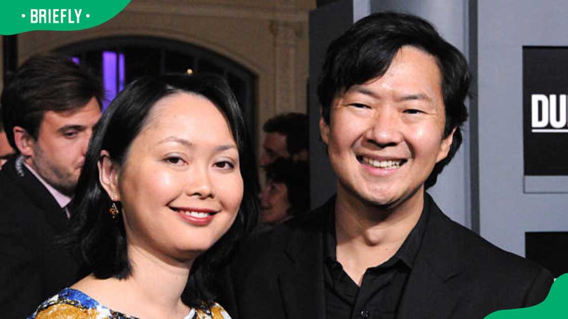 Ken Jeong and Tran Ho at Grauman's Chinese Theatre