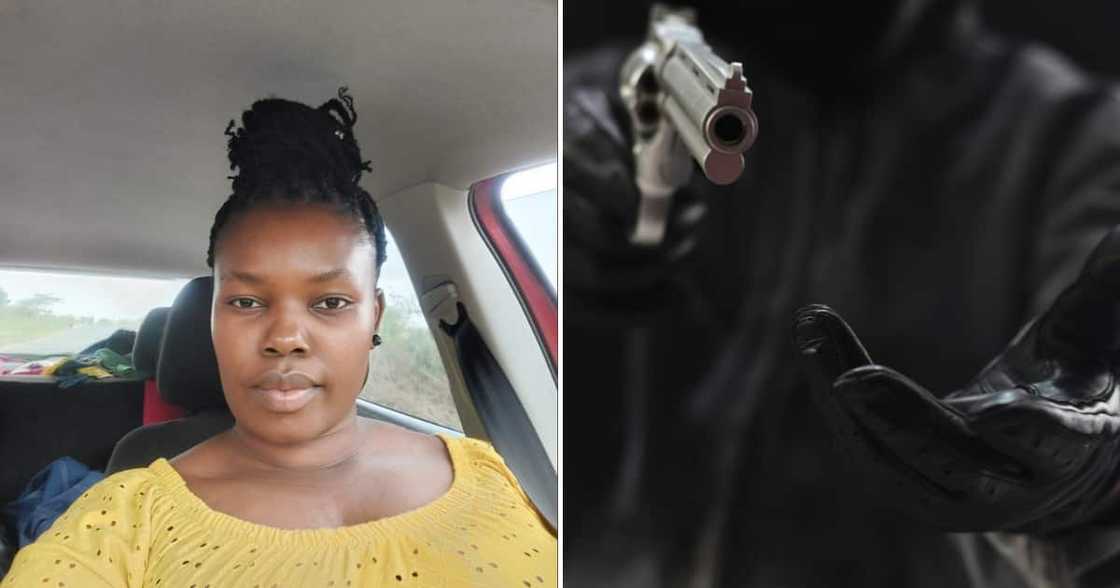 A lady detailed a horrific incident of her hubby and kids experiencing a robbery in a store. A lady detailed a horrific incident of her hubby and kids experiencing a robbery in a store.