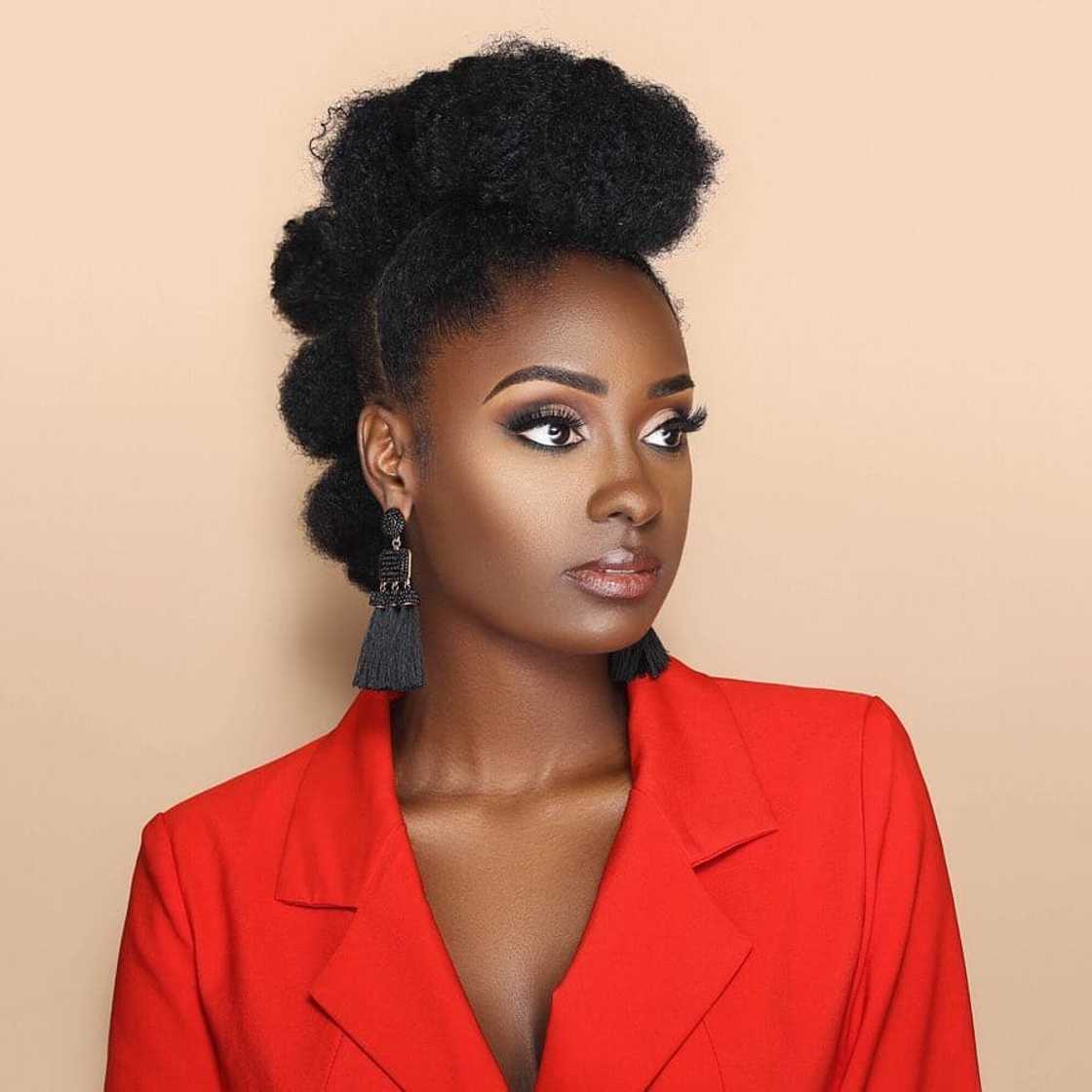 Black short natural hairstyles