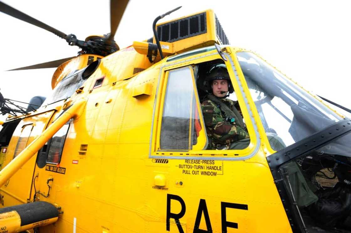 William and his wife Catherine lived on the nearby island of Anglesey while he was a search and rescue helicopter pilot William and his wife Catherine lived on the nearby island of Anglesey while he was a search and rescue helicopter pilot