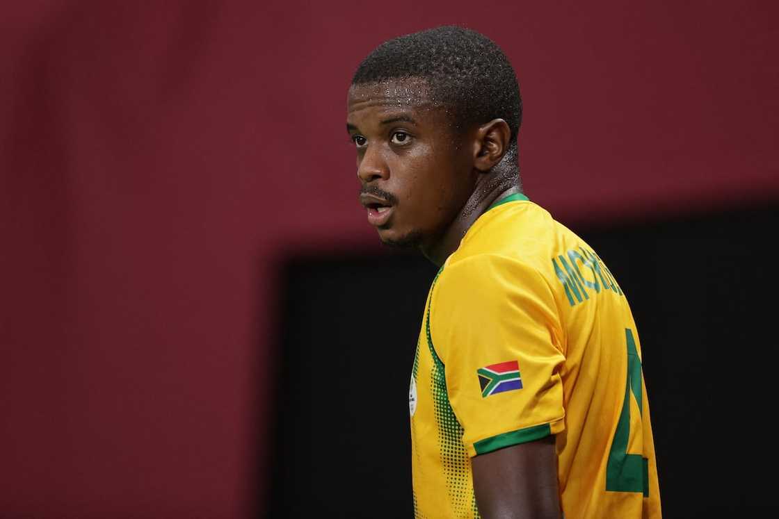 Teboho Mokoena looks on during a match Teboho Mokoena looks on during a match