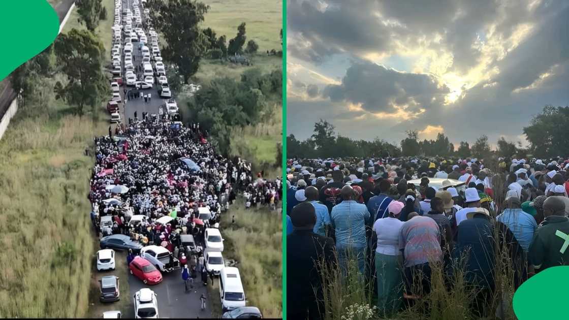 Community members closed the road and brought flowers to honour the learners who died on January 19 Community members closed the road and brought flowers to honour the learners who died on January 19
