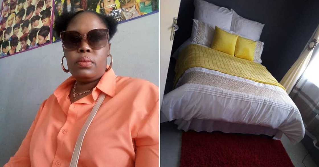 Facebook user Rebotile Mologadi Mathlakwane and her RDP home Facebook user Rebotile Mologadi Mathlakwane and her RDP home