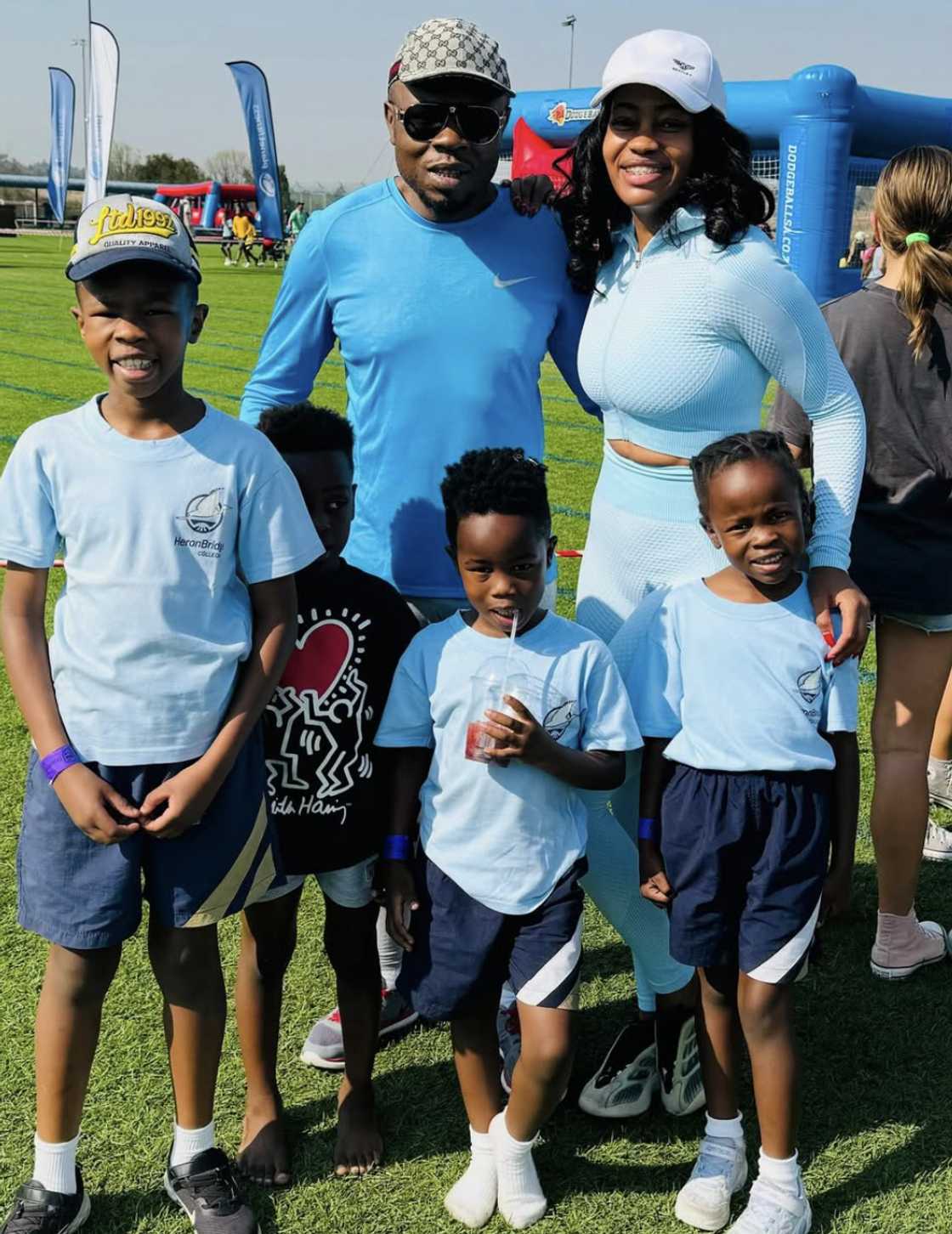 Ratile Mabitsela enjoyed family time with her kids
