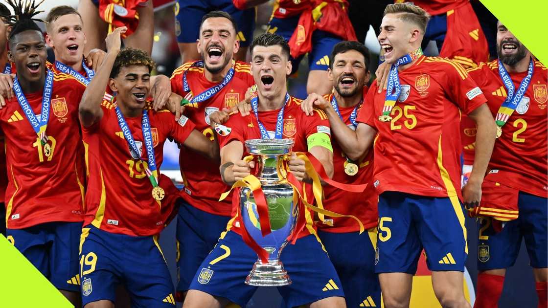 Spanish duo charged by UEFA after England win. Spanish duo charged by UEFA after England win.