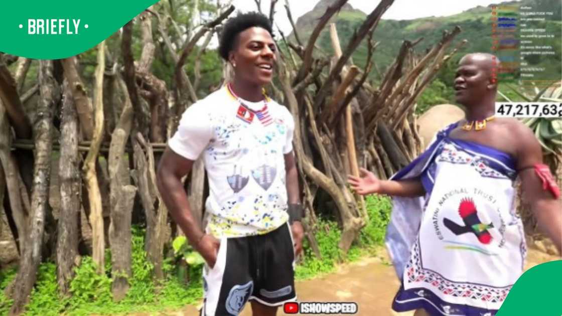 Speed visited a village in Eswatini.