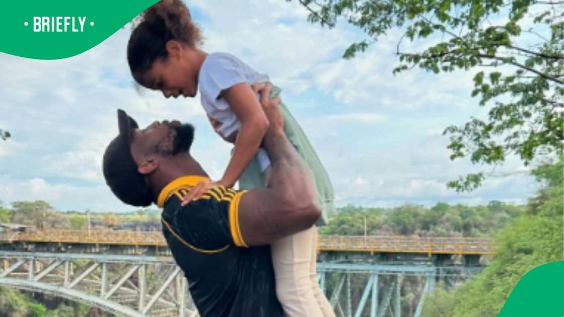 Siya Kolisi and his daughter, Keziah, enjoy holiday period together in Zimbabwe.