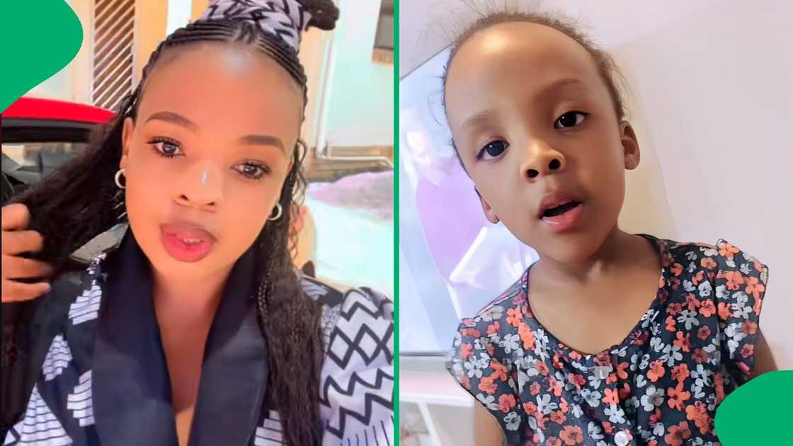 TikTok users could not contain their laughter after watching a young girl singing a Xhosa song