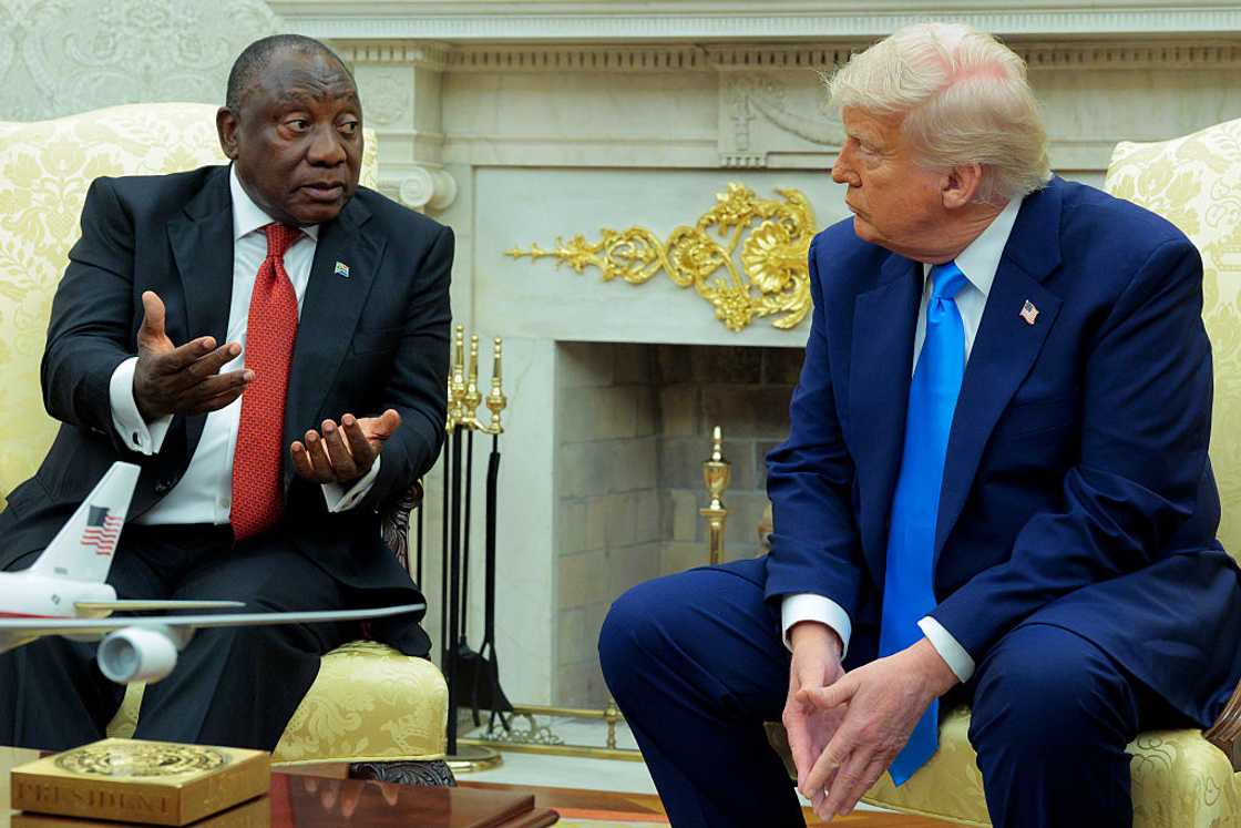 President Cyril Ramaphosa denied that there was a white genocide during a meeting with Donald Trump in the White House President Cyril Ramaphosa denied that there was a white genocide during a meeting with Donald Trump in the White House