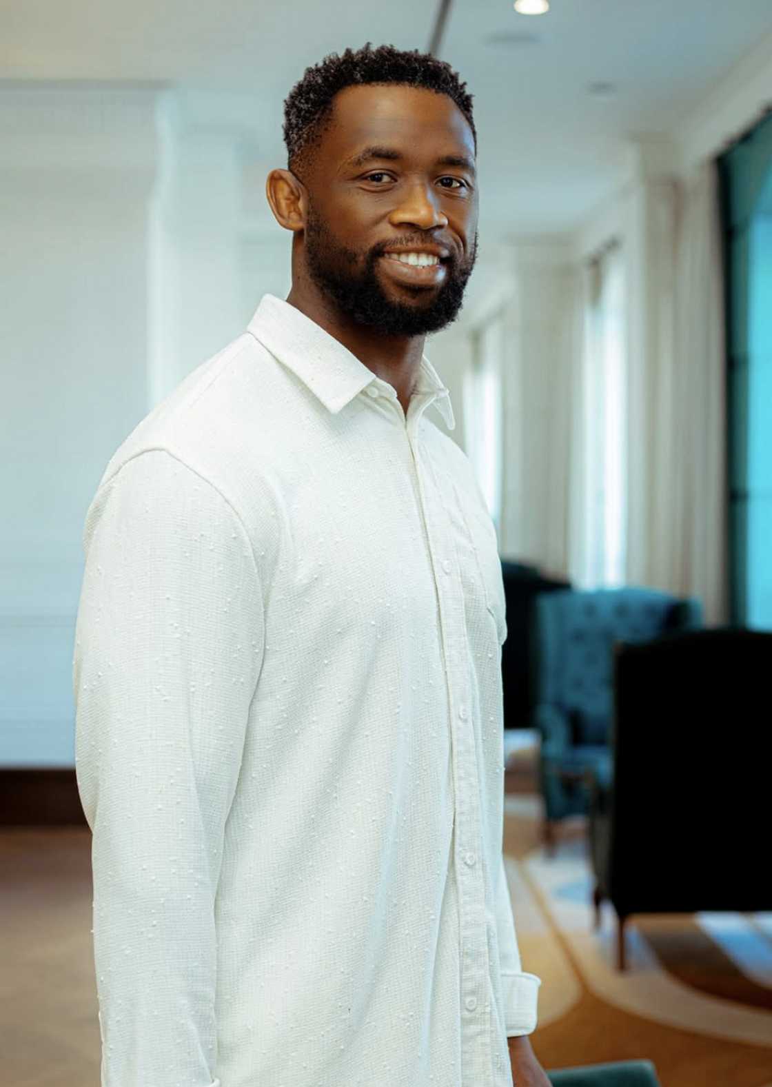 Siya Kolisi impressed fans with his polished look