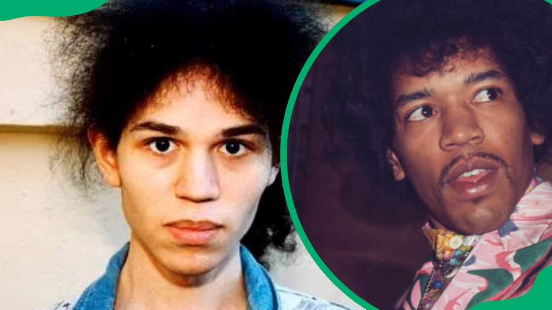 James Daniel Sundquist (L) and his father Jimi Hendrix (R) James Daniel Sundquist (L) and his father Jimi Hendrix (R)