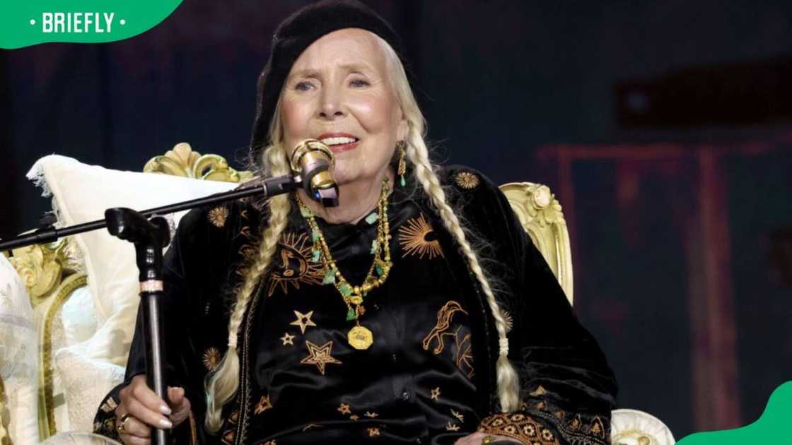 Joni Mitchell during the 66th Grammy Awards at Crypto.com Arena in 2024 Joni Mitchell during the 66th Grammy Awards at Crypto.com Arena in 2024