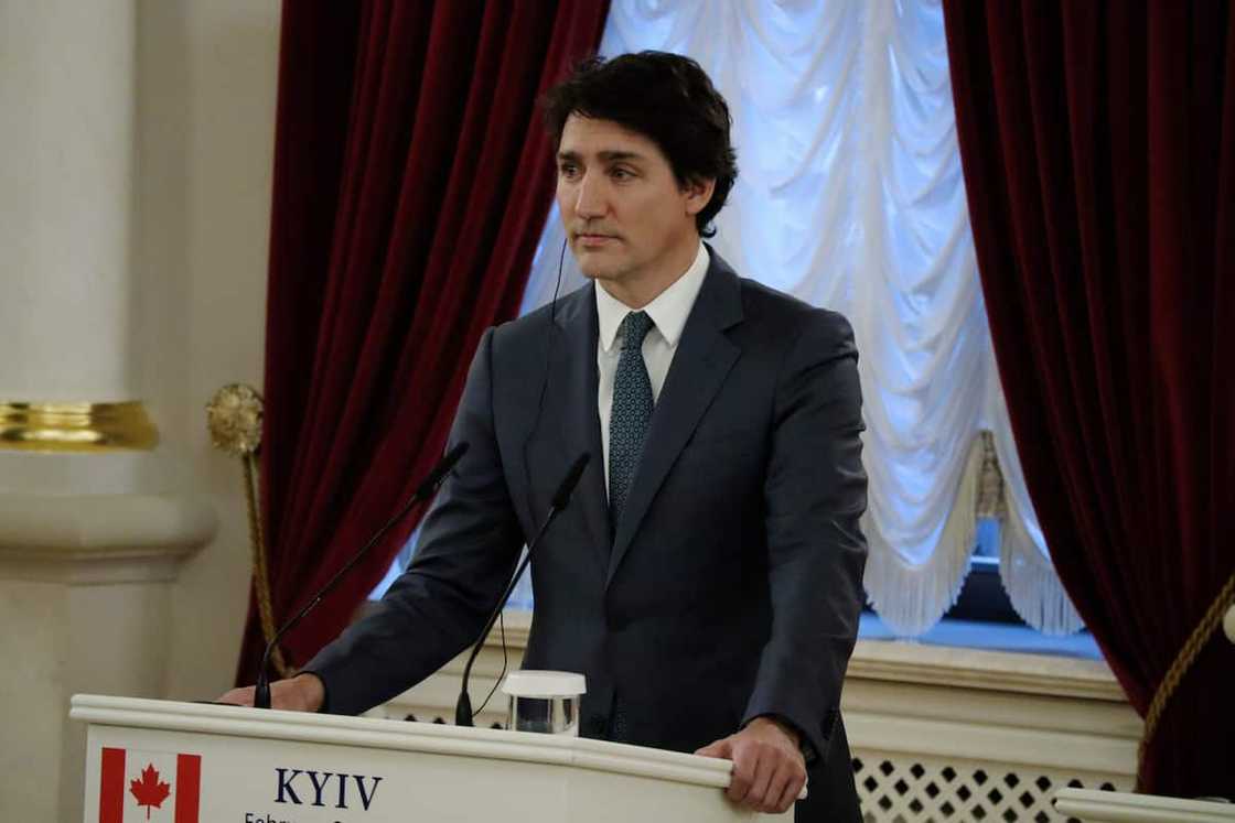 Justin Trudeau speaks during joint press conference Justin Trudeau speaks during joint press conference