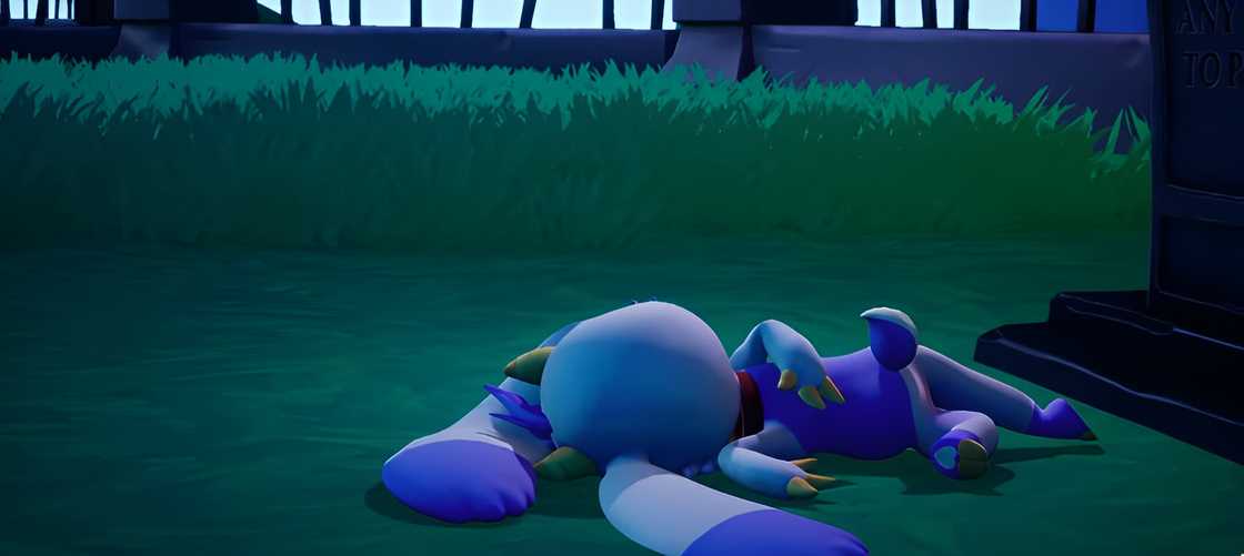 A gaming character that mimicked Peter Griffin's death pose A gaming character that mimicked Peter Griffin's death pose