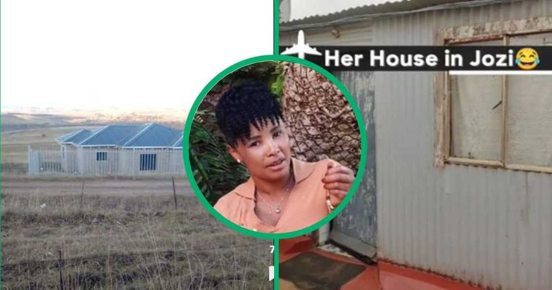 Lesotho home older sister built for family in TikTok video Lesotho home older sister built for family in TikTok video