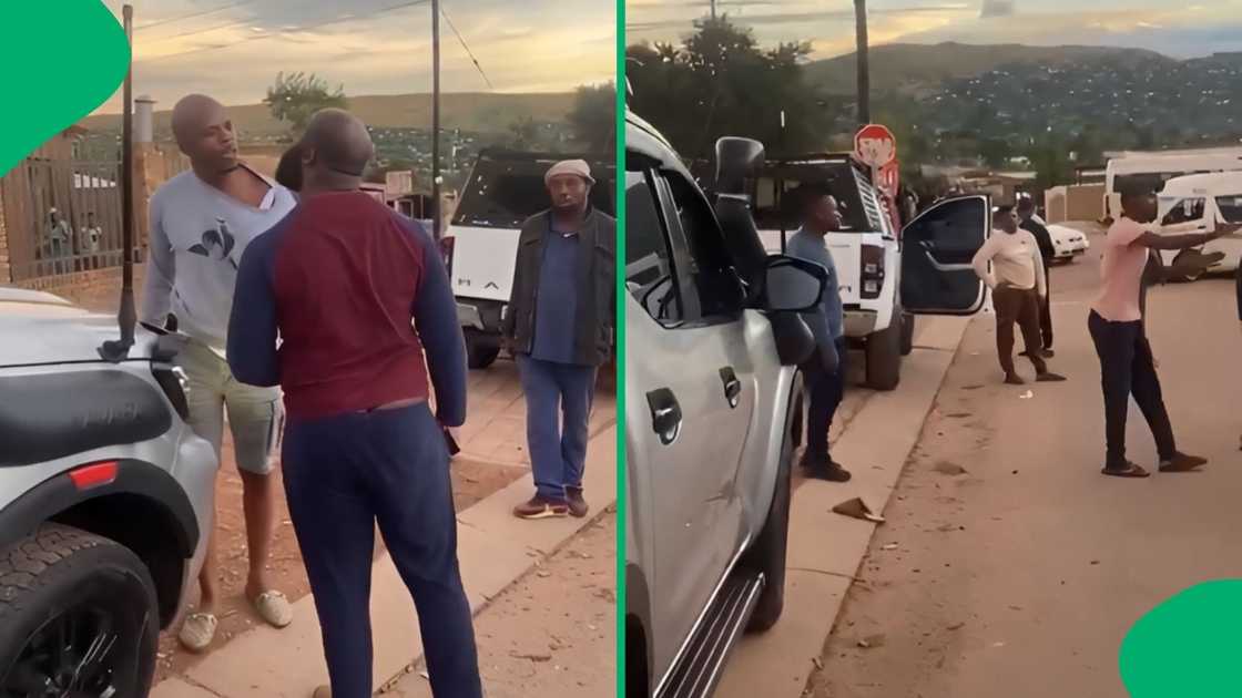Onlookers watched as the violent confrontation escalated rapidly