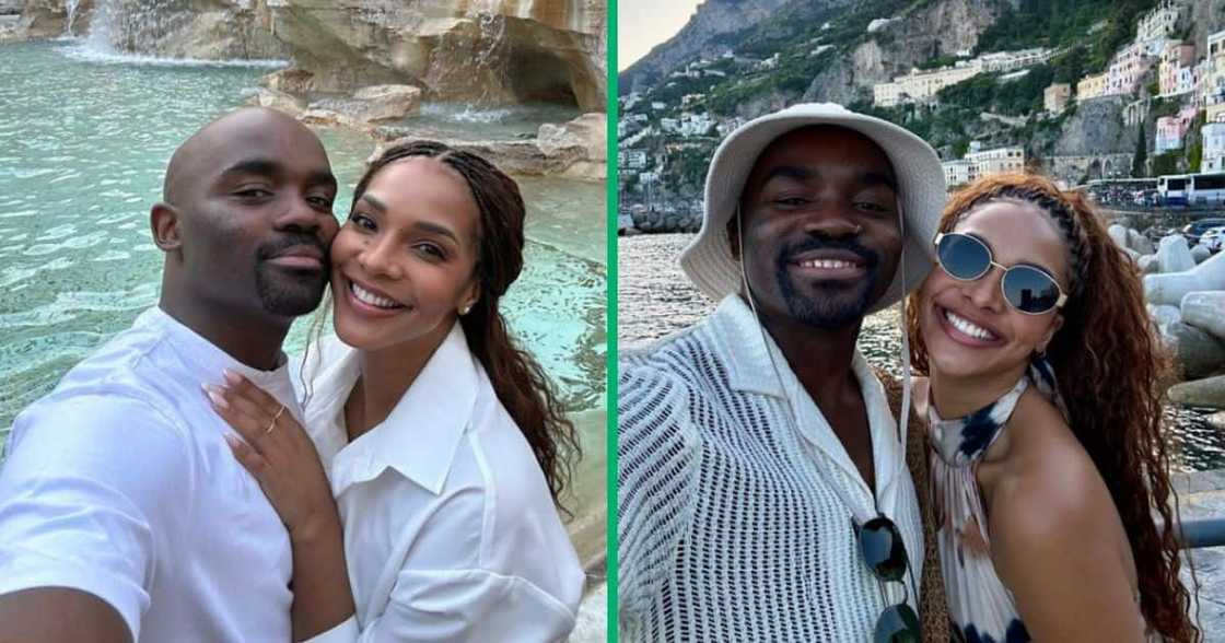 Musa and Liesl Mthombeni showed off their thumbs. Musa and Liesl Mthombeni showed off their thumbs.