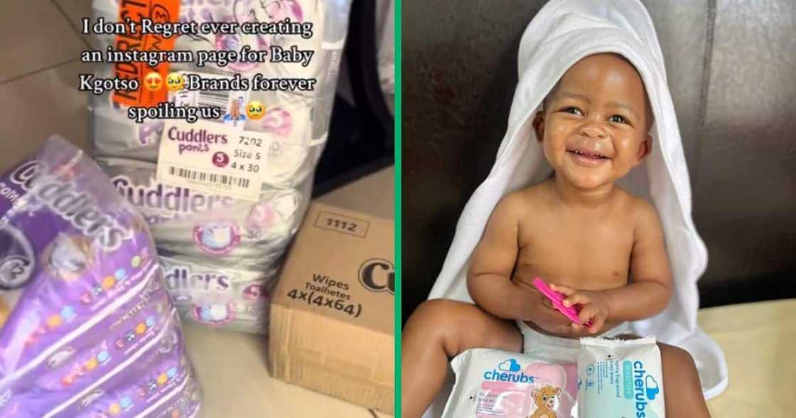 A mother was excited after she received free toddler products from one of SA's well-known baby brands. A mother was excited after she received free toddler products from one of SA's well-known baby brands.