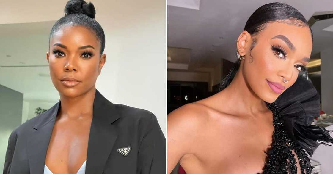 Gabrielle Union and Pearl Thusi at Konka