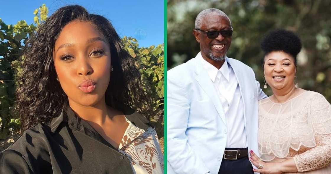 Minnie Dlamini celebrated her parents wedding anniversary