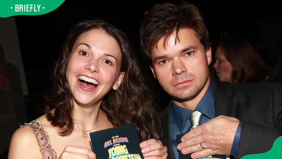 Sutton Foster and Hunter Foster in New York City Sutton Foster and Hunter Foster in New York City