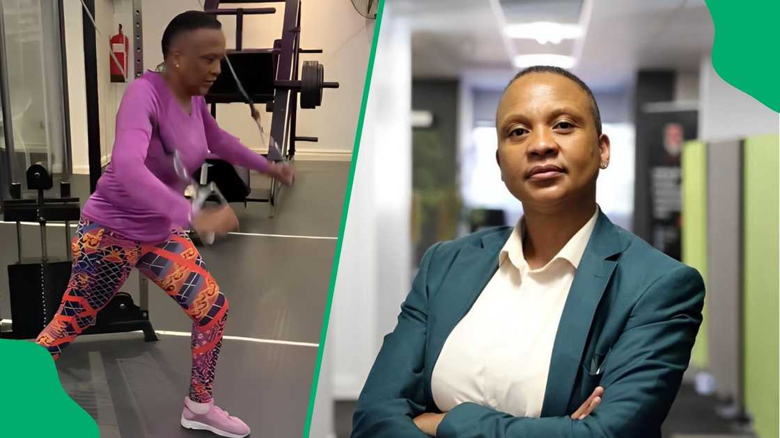 Lebo Keswa has hit the gym to deal with her breakup.