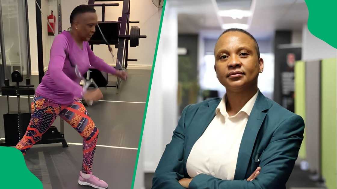 Lebo Keswa has hit the gym to deal with her breakup. Lebo Keswa has hit the gym to deal with her breakup.