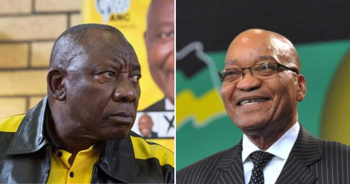 Jacob Zuma and Cyril Ramaphosa