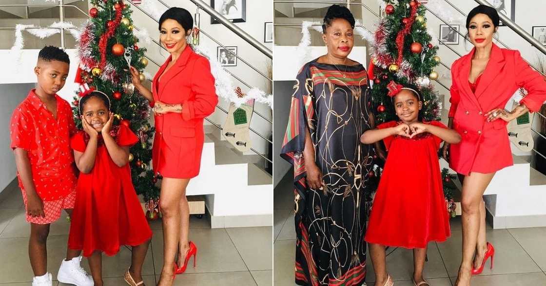 Kelly Khumalo, kids, Christmas, party, fairytale