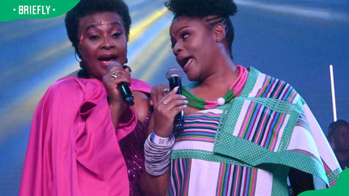 Yvonne Chaka Chaka and Maduvha Madima (L-R) at the 25th Standard Bank Joy of Jazz festival in 2024
