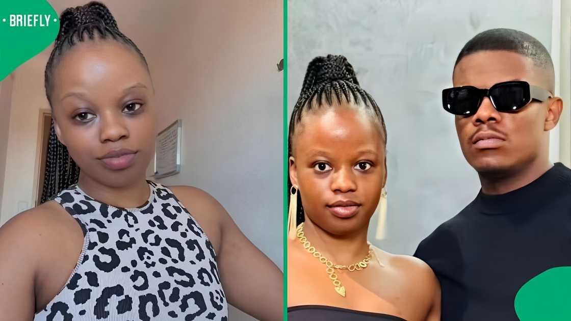 A woman made her bae walk in socks while she rocked his shoes in the mall. A woman made her bae walk in socks while she rocked his shoes in the mall.