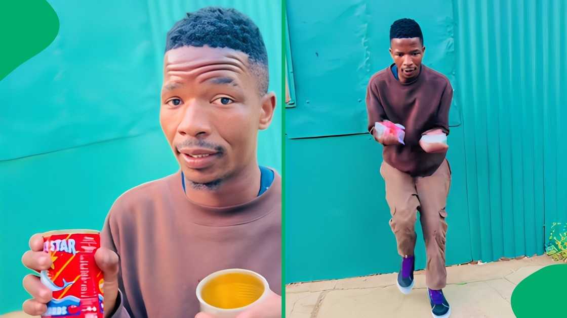 The creator pitched himself for a brand feature by integrating canned goods into his performance