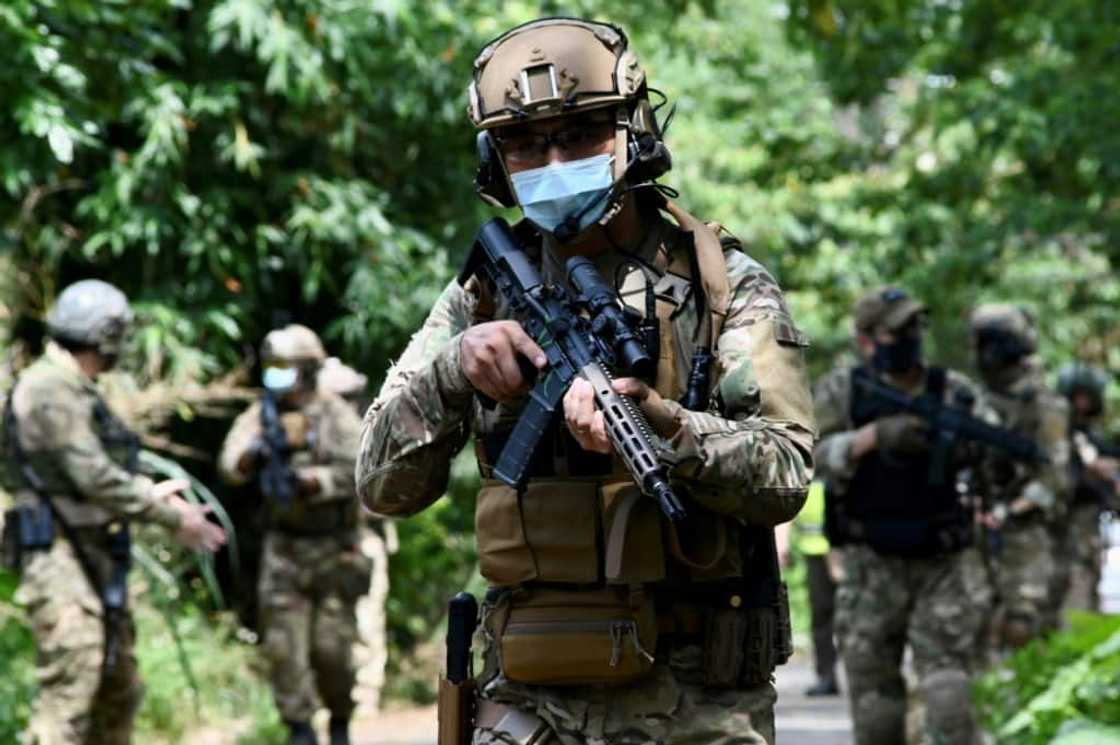 In a survey conducted in May, 61.4 percent of respondents said they were willing to take up arms in the event of an invasion In a survey conducted in May, 61.4 percent of respondents said they were willing to take up arms in the event of an invasion