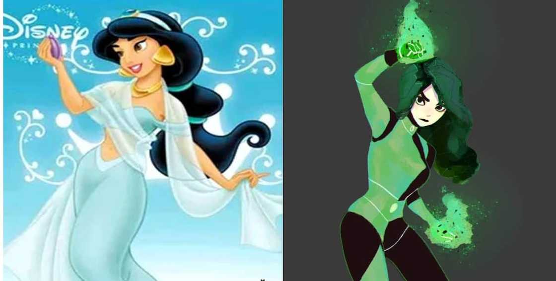 Jasmine and Shego Jasmine and Shego
