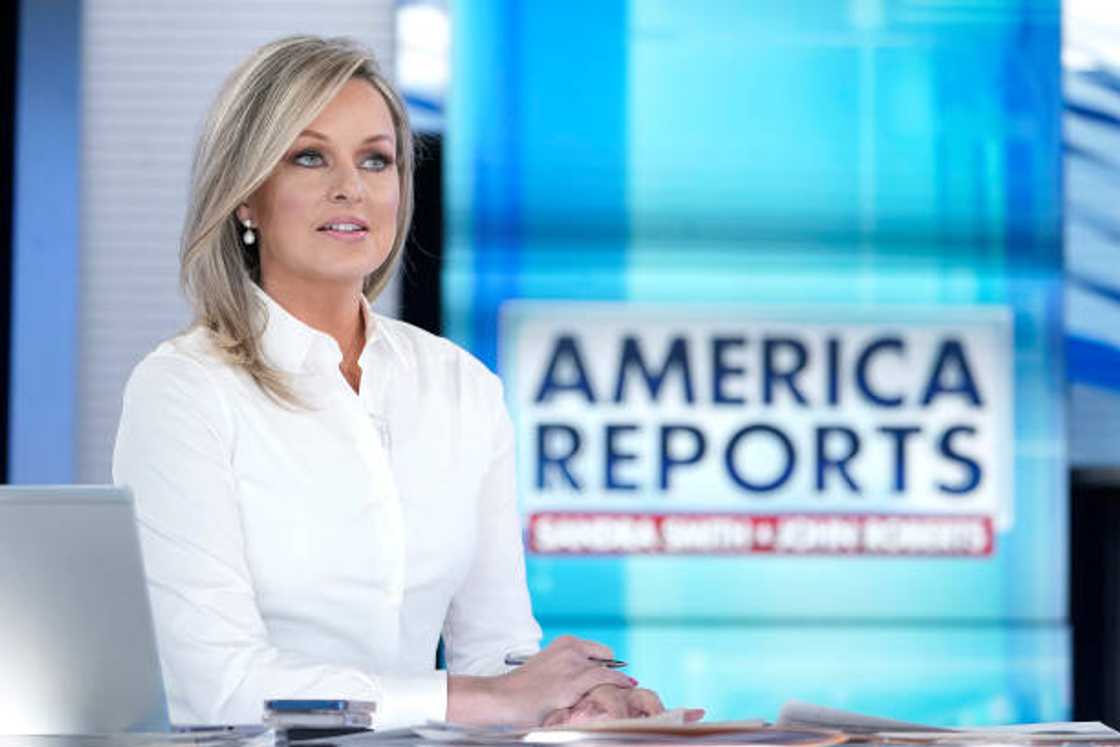 Fox News anchor Sandra Smith interviews Joe Germanotta during "America Reports" at Fox News Channel Studios in New York City. Fox News anchor Sandra Smith interviews Joe Germanotta during "America Reports" at Fox News Channel Studios in New York City.
