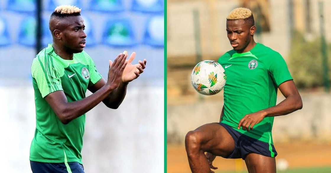 Nigeria striker Victor Osimhen will miss the match against Bafana Nigeria striker Victor Osimhen will miss the match against Bafana