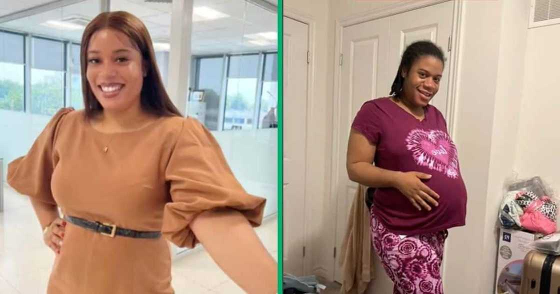 A woman shared a video of her challenges during pregnancy. A woman shared a video of her challenges during pregnancy.