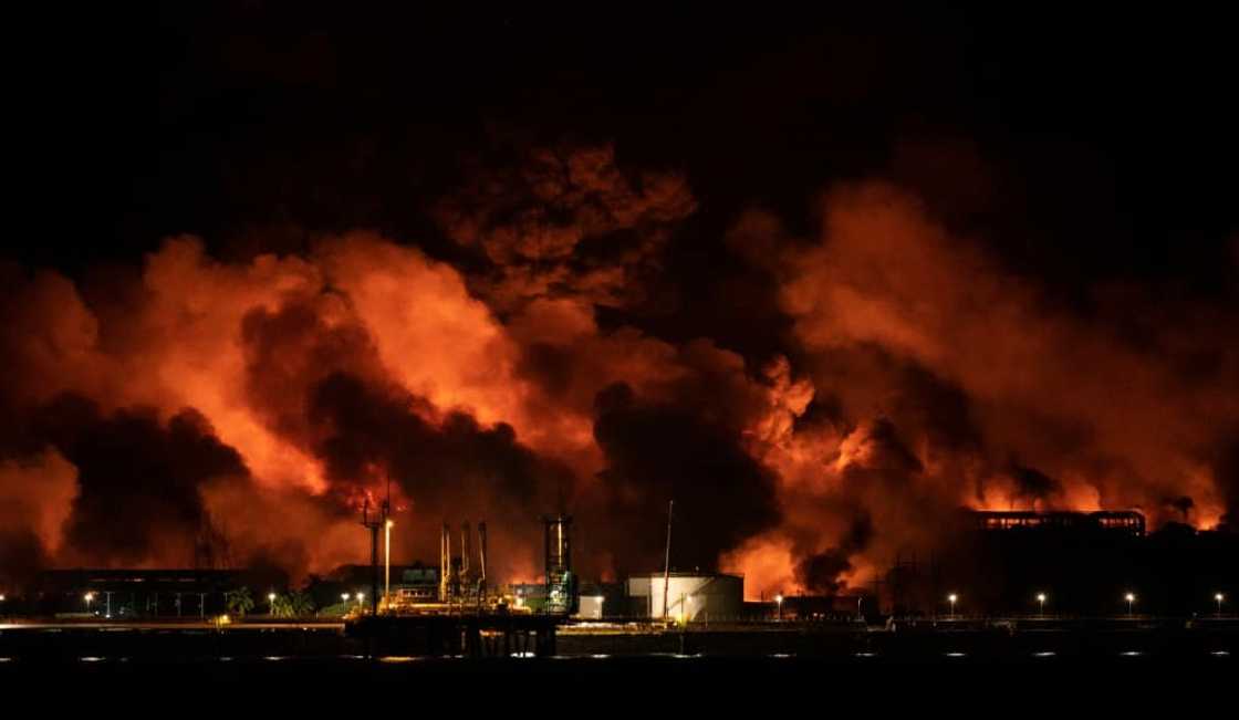 The fire at a Cuban fuel depot has been raging for days