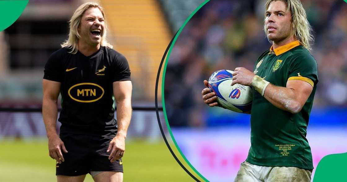 Faf de Klerk's wife shared a picture of their daughter on social media. Faf de Klerk's wife shared a picture of their daughter on social media.