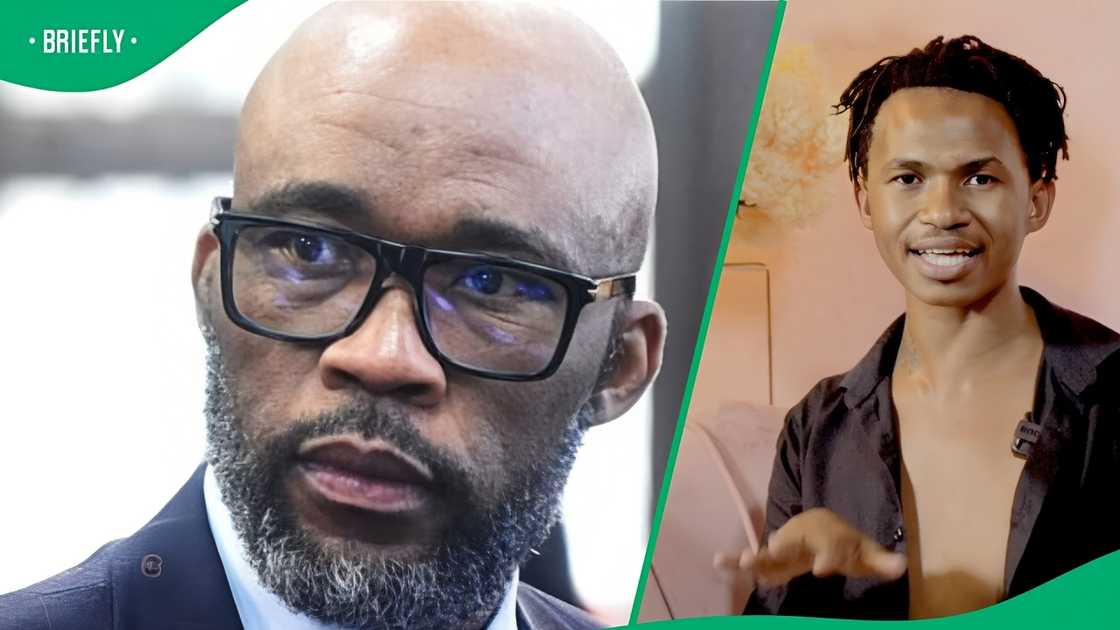 Musa Khawula is accused of trying to extort Cat Matlala. Musa Khawula is accused of trying to extort Cat Matlala.