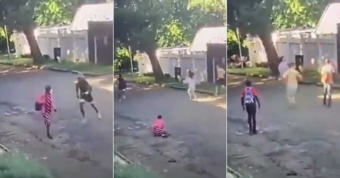 Woman robbed in daylight Woman robbed in daylight