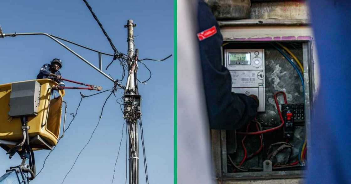 City Power workers cut illegal connections City Power workers cut illegal connections