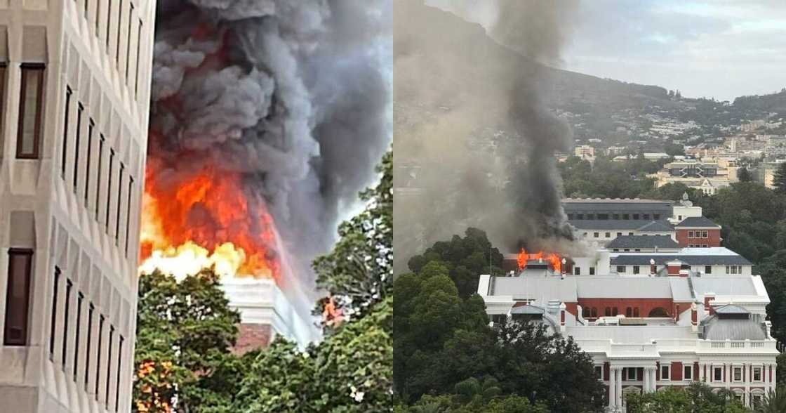 Fire, Parliament, Cape Town Fire, Parliament, Cape Town