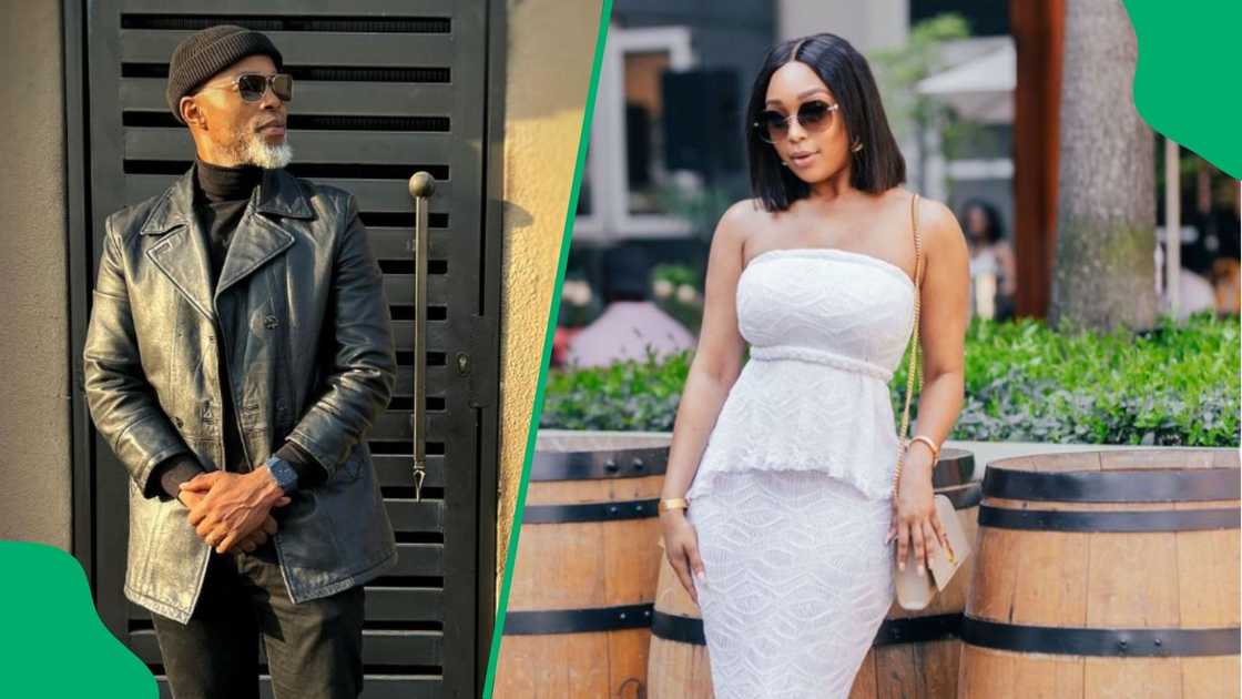 Thapelo Mokoena and Minnie Dlamini sparked dating rumours.