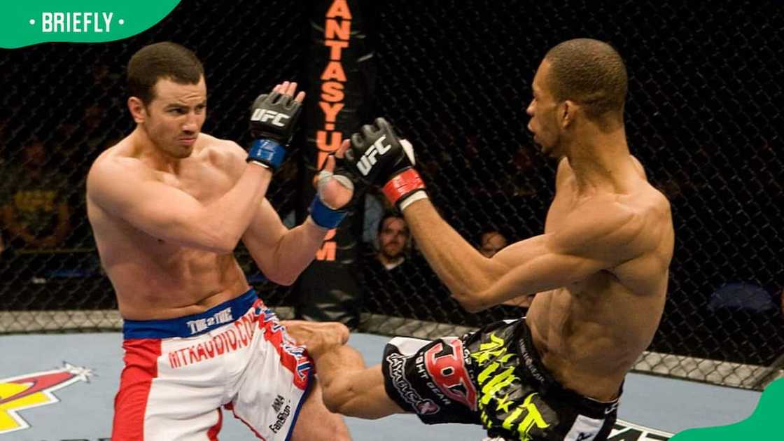 Dale Hartt and Corey Hill during the UFC Fight for the Troops at Crown Coliseum Dale Hartt and Corey Hill during the UFC Fight for the Troops at Crown Coliseum