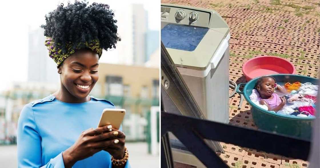 A little girl napping in a plastic tub A little girl napping in a plastic tub