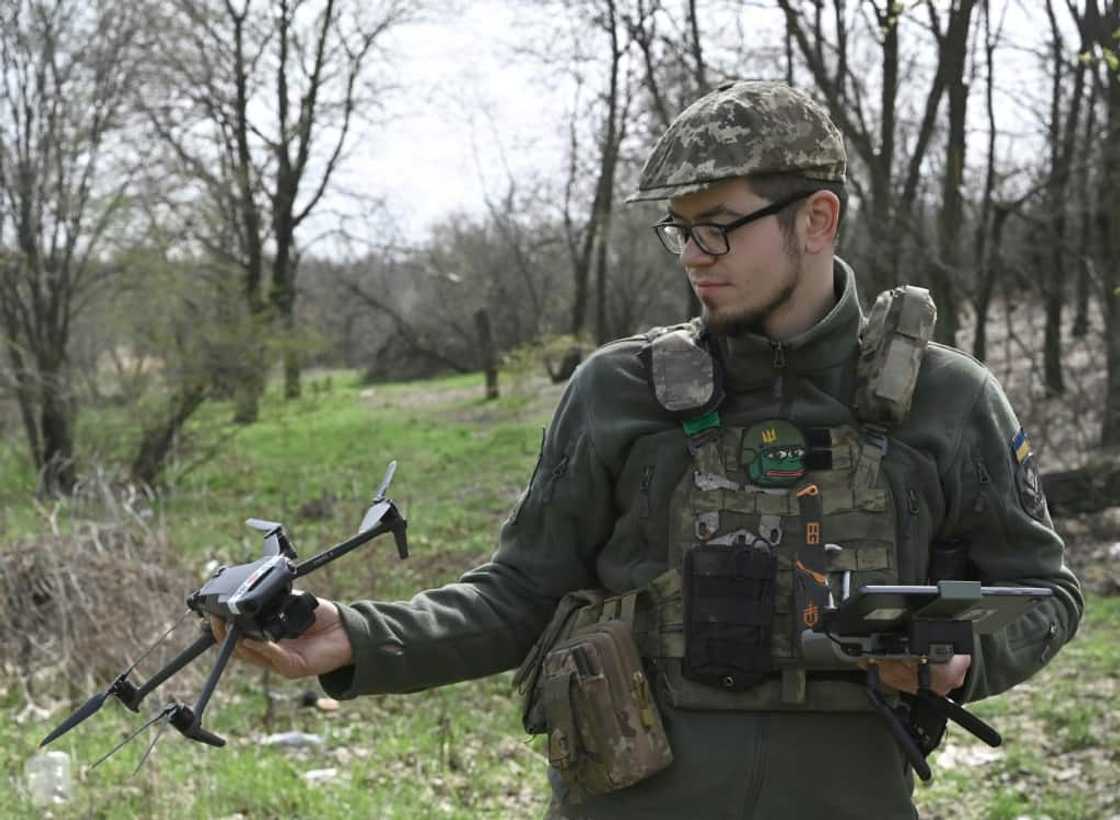 Drones used by the Ukrainian army are often commercial models Drones used by the Ukrainian army are often commercial models