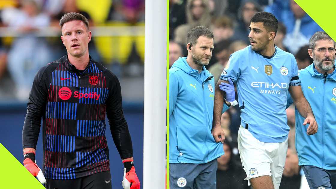 Marc-Andre Ter Stegen and Rodri headline a list of star players who will not kick a ball until 2025.