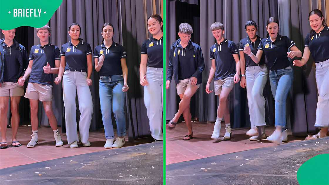 A group of school pupils participated in the Zep dance challenge and amused South African online users.