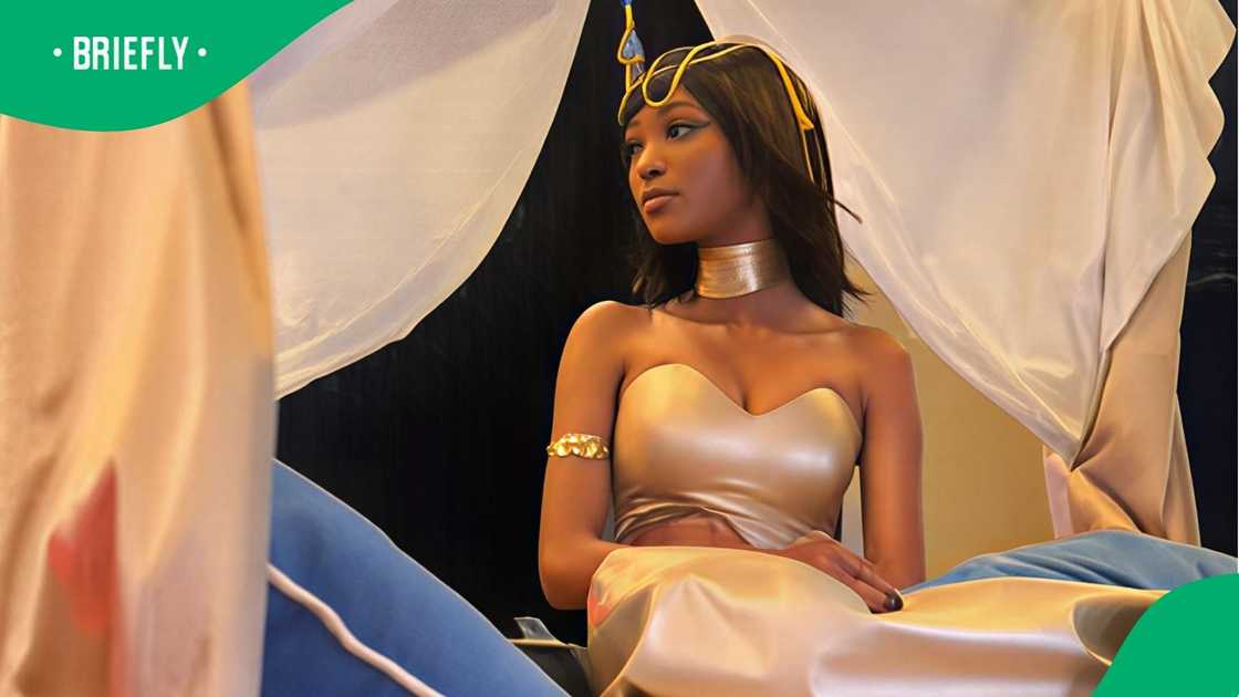 Matriculant dresses as Egyptian queen Matriculant dresses as Egyptian queen